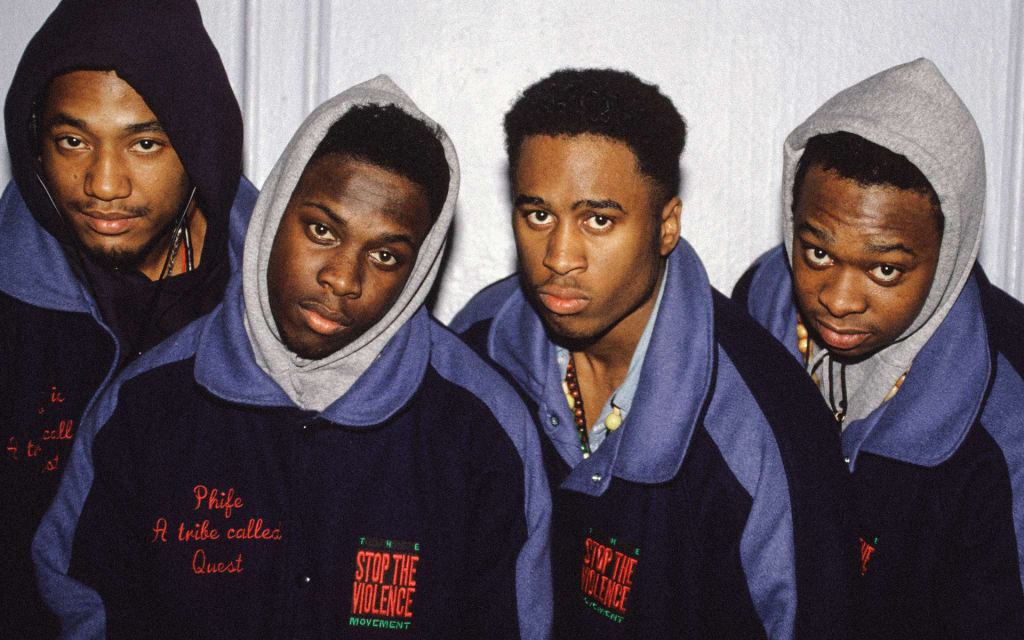 A Tribe Called Quest wearing hoodies